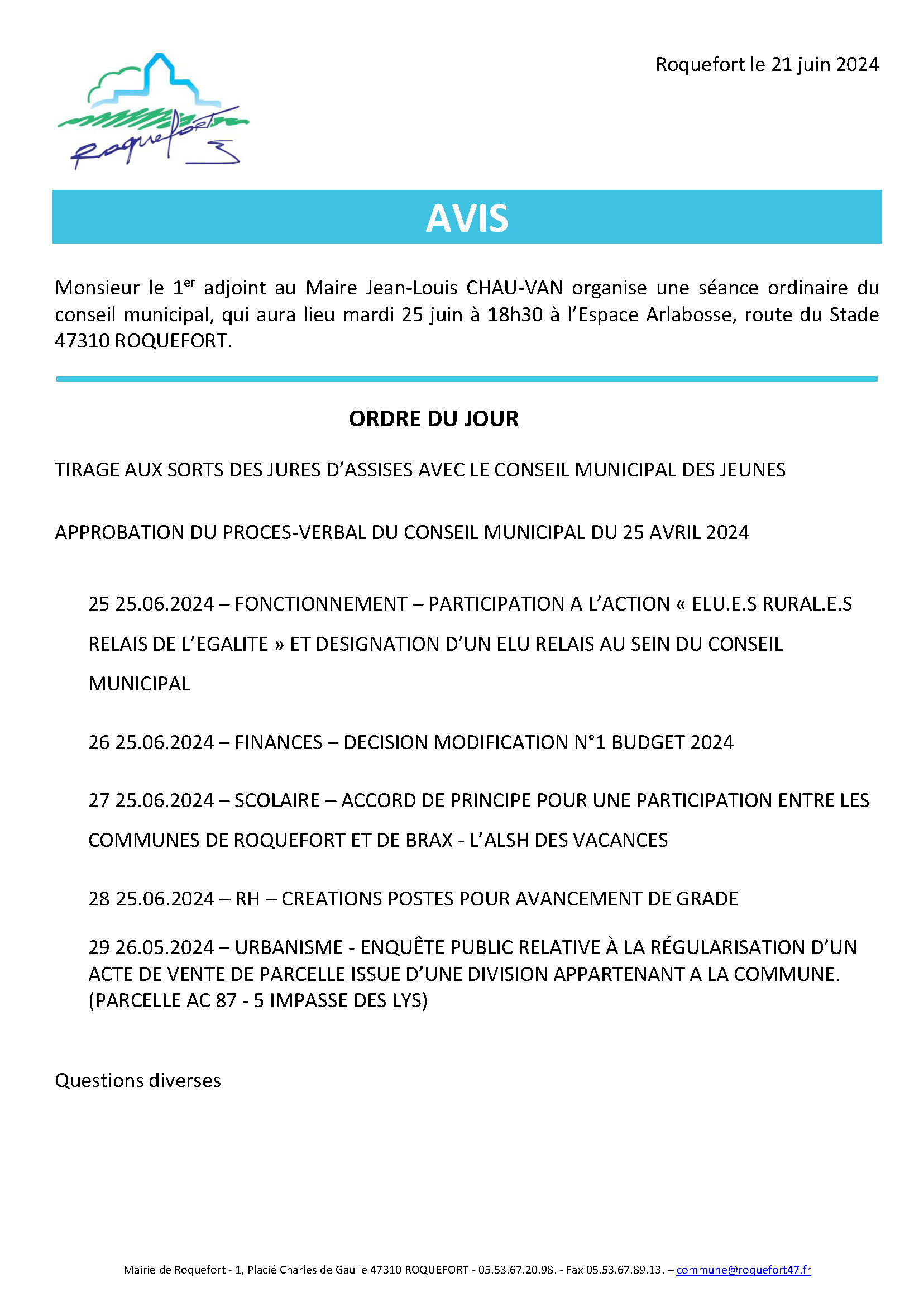 2. Avis CM 25.06.24