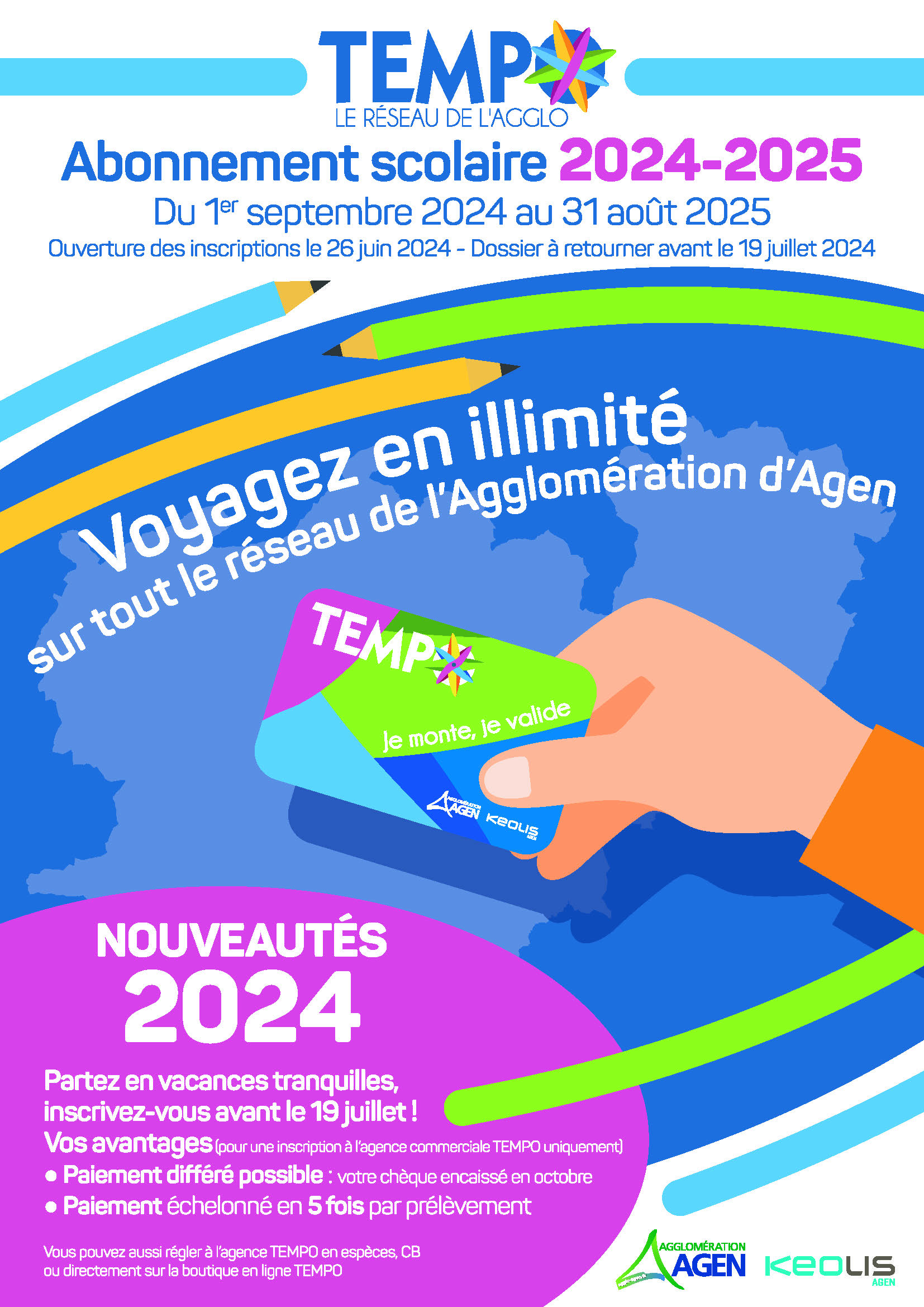 Formulaire d'inscription transports scolaires TEMPO