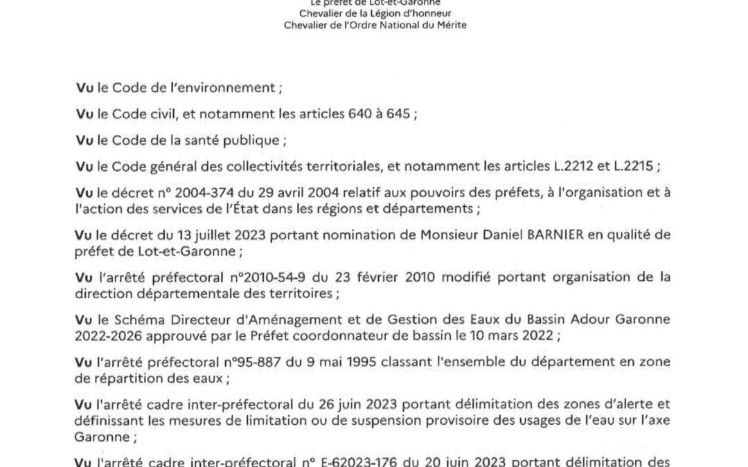 Arrêté préfectoral n°47-2025-07-11-00003