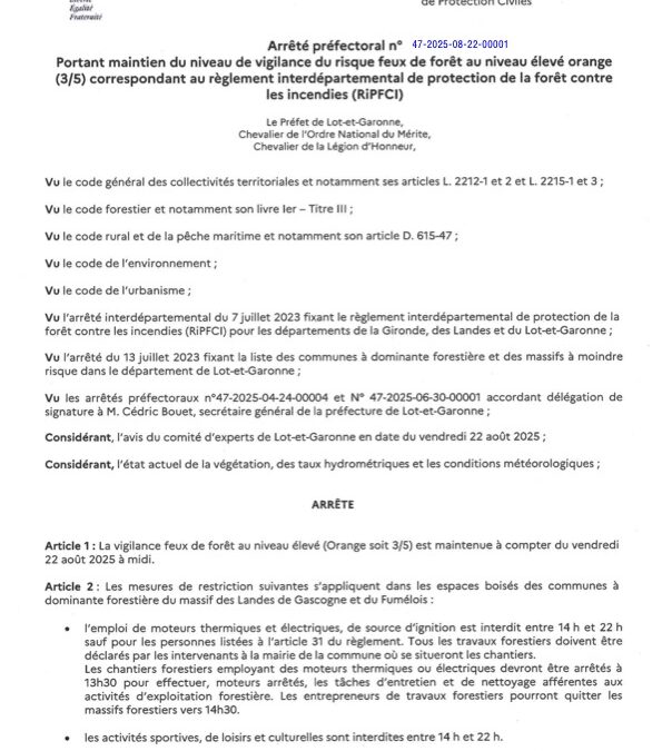 25.08.2025_AP portant maintien de la vigilance orange FDF