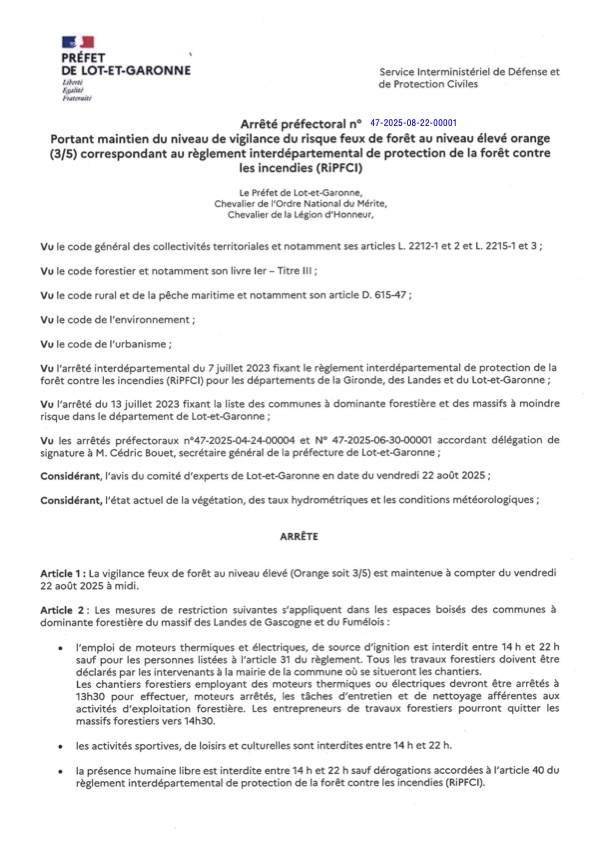 25.08.2025_AP portant maintien de la vigilance orange FDF