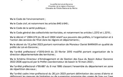 Arrêté préfectoral n° 47-2025-09-25-00001