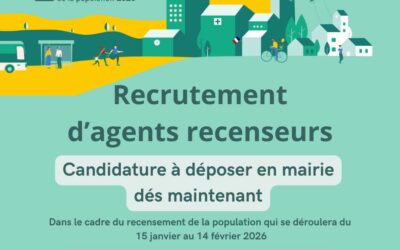 LA COMMUNE RECRUTE SES AGENTS RECENSEURS
