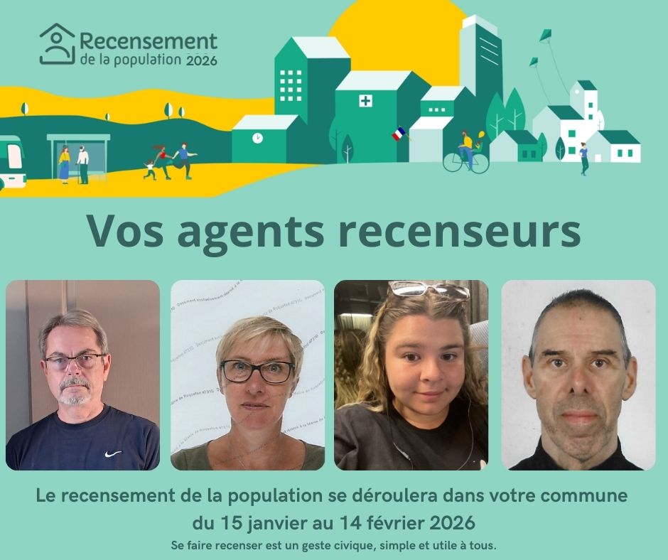 Affiche vos agents recenseurs